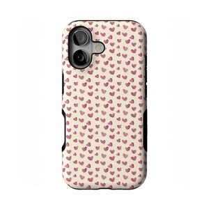 Casely Lovebug Mauve Hearts iPhone 16 case